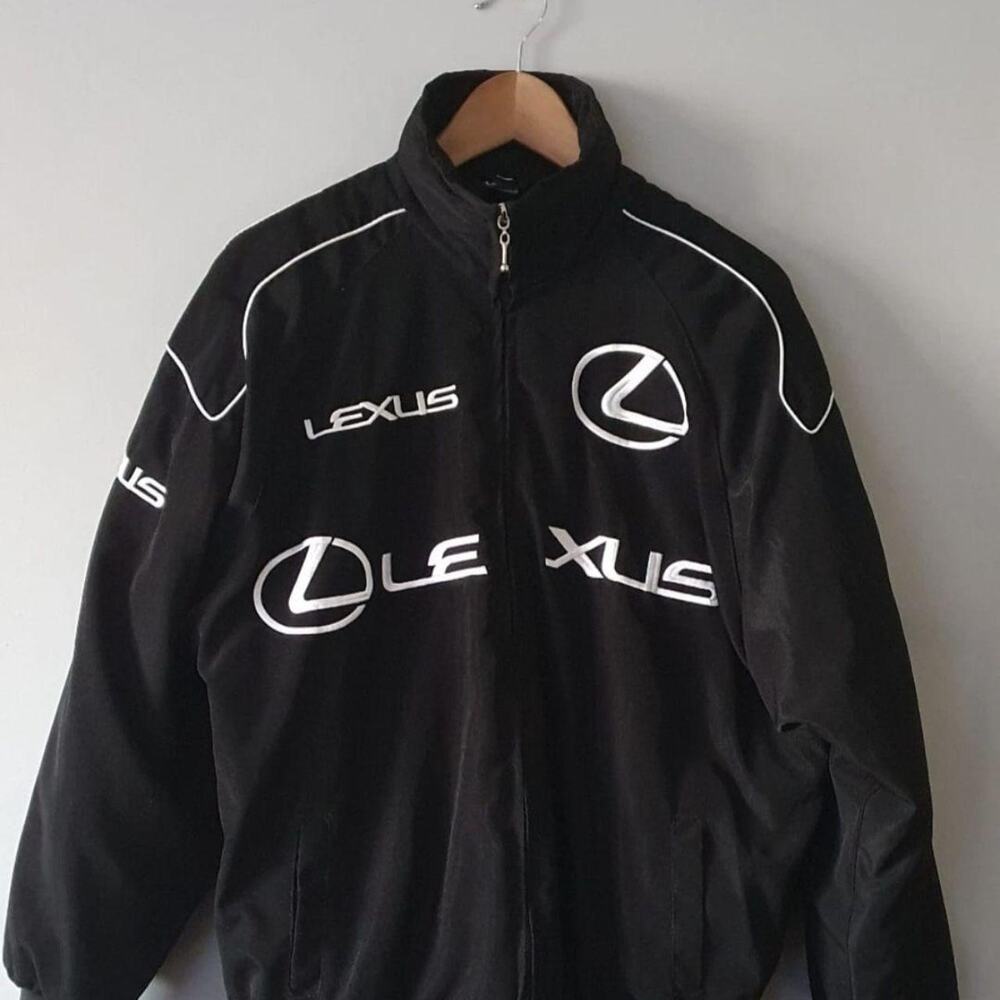 Lexus Racing Jacket Vintage Motorsport Embroidered Cotton Bomber Jacket UNISEX